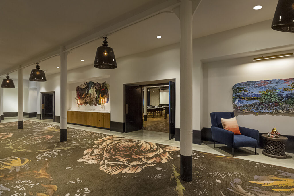 Prefunction room at our hotel near downtown Kansas City, MO